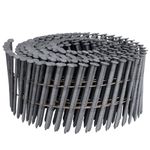 Freeman SNRSHDG92-225WC 15 Degree 2-1/4" Wire Collated Exterior Galvanized Ring Shank Coil Siding Nails (3600 Count)