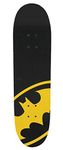 Batman Deluxe Kids Beginners Skateboard Officially Licensed Graphics Durable 7-Ply Deck Smooth PVC Wheels Offering Enhanced Stability Balance and Coordination Development Age 5+