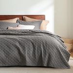 Bedsure King Size Quilt Set - Light