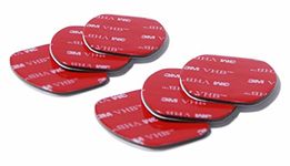 PROtastic Flat Sticky Adhesive Spare Replacement VHB Pads for GoPro and SJCAM Action Camera Mounts (Pack of 6) - Great For Action Cameras & Dashcams!