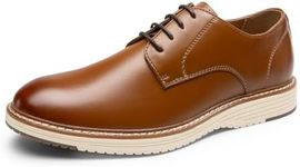 Bruno Marc Men's Crossflex Casual Dress Shoes Business Formal Oxfords Sneaker,Size 9.5,Brown,SBOX2417M