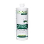 Unique RV Digest-It Holding Tank Treatment, Concentrated Liquid Treatment, Eliminates Toilet Odors, Breaks Down Waste, 32 oz. (Canadian Formula)