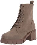 Dirty Laundry Women's Newz Combat Boot, Taupe, 7