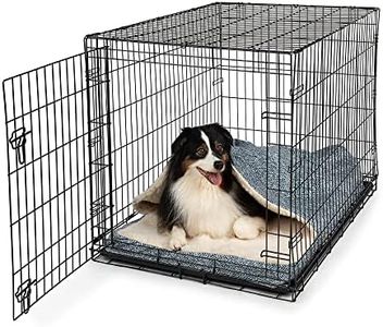 Snoozer Pet Products - Cozy Cave Crate Pet Bed with Microsuede and Forgiveness Foam, Extra Large - Palmer Indigo
