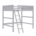 DHP Denver Loft Bed for Kids, Full, Grey