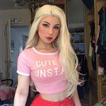 Angle Lucky Blonde Lace Front Wig for Women Synthetic Long Straight 613 Blonde Free Part Natural Hairline Wig Heat Resistant Cosplay Makeup Wigs 24 Inches