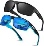 Ollrynns Polarised Sports Sunglasses for Men 2 Pack Sun Glasses Fishing Running Golf Sunglasses for Men Women with UV Protection