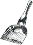 RSVP International Endurance Collection Stainless Steel Kitty Litter Scoop, 4.75x2.5x11.25