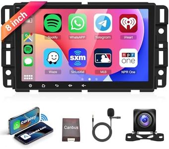 8 inch Android 13 Car Radio CarPlay for GMC Sierra Yukon Chevrolet Buick Chevy Silverado, Rimoody Car Audio Stereo Touch Screen Android Auto GPS WiFi SWC Bluetooth FM/RDS HiFi+ AHD Backup Camera