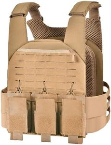 GFIRE Tactical Vest Breathable Adjustable Modular Paintball Vest with Removable Pouch, Lightweight Vest Outdoor Training