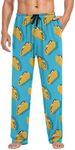 Jucciaco Men's Pajama Pants, Multicolor-taco, Small