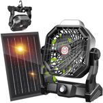 10400mAh Solar fan, Camping Fan wit