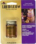 Plaid Liquid Leaf One Step Leafing Paint, 0.75 oz, Classic Gold