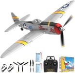 CKYSCHN RC Plane for Beginners, VOLANTEXRC 4 Channel P-47 RC Airplanes, Remote Control Airplanes for Adults, Hobby RC Airplanes with Xpilot System, One Key Aerobatic Planes