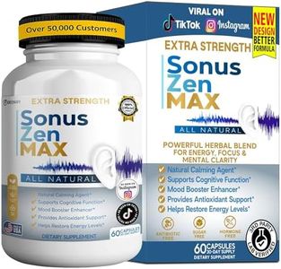 Sonus Zen MAX Dietary Supplement, All Natural, 60 Capsules, with Ginkgo and Red Asian Ginseng (5)
