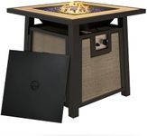 Outsunny Propane Gas Fire Pit Table