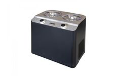 Unold Ice Cream Maker Doppio Nero 48835 - Double Ice Cream Machine - Fully Automatic - 2.4L (2x 1.2L) Stainless Steel Bowls - 250W
