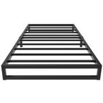 EMODA 7 Inch Twin XL Bed Frames No Box Spring Needed, Heavy Duty XL Twin Metal Platform Bed Frame, Noise Free, Easy Assembly, Black