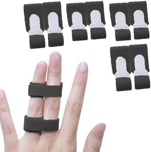 8 Pieces Buddy Finger Wraps, Finger Tapes for Broken, Sprained, Fractured Finger, Finger Straps for Jammed, Swollen, Dislocated Joint