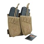 EXCELLENT ELITE SPANKER Tactical Open Top Magazine Double AK Mag Pouch(Coyote Borown)