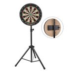 Tripod Dartboard Stand, Folding Adjustable Height Darts Portable Travel Tripod Board Holder with Heavy Duty and Stable Design, Stainless Steel Freestanding Tripod, Easy to Assemble