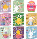 OHOME Easter Stickers - Easter Basket Stuffers for Kids - DIY Happy Easter Egg Bunny Sticker Easter Crafts Stickers,Kids Easter Gifts Decor Treats Games Toys Activities Party Favor Supplies(24 Sheets)