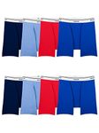 Fruit of the Loom Men's Active Cotton Blend Lightweight Boxer Briefs, Assorted Colors (8 Pack), L UK