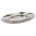 3pc 25cm-35cm Oval Stainless Steel 