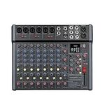 Weymic B-Series Professional Mixer/w 99 DSP Effect/w Graphic Equalizer for Recording DJ Stage Karaoke Music Application w/USB XLR Microphone Jack, 48V Power(12-Channel)