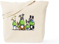 CafePress Adopt Shelter Dogs Tote Bag Natural Canvas Tote Bag, Reusable Shopping Bag