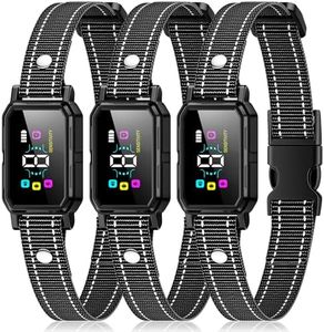 3-Pack Dog Bark Collar for Large Dog 8-120Lbs Medium Small Dog Barking Collar with 5 Adjustable Sensitivity Beep Vibration Harmless Shock Anti Bark Device