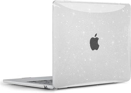 BlueSwan Sparkly Hard Case Compatible for MacBook Pro 13 inch Case 2024-2017 A2338 M2/M1Chip A2289 A2251 A2159 A1989 A1706 A1708, Full Protection Hard Shell Cases for Girl, Glitter Clear