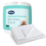 Silentnight Summer Breeze 1.0 Tog Duvet - Soft & Lightweight Summer Duvet Quilt Ideal for Warm Nights and Hot Sleepers - Breathable Cool Comfort - Hypoallergenic and Machine Washable, King