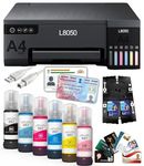 MY PRINT L8050 | A4 Size 6 Color Wireless Colour Home Inkjet Printers | (Including 6 ColorInk) | PVC Card Print | with USB Cable Extra, Multicolor [WiFi] [Photo Printer] [PVC Card Printer]