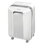 Fellowes Paper Shredder for Home Office Use - 100% Jam Proof 12 Sheet Micro Cut Shredder for Home Office Use - Shredder with Large 22L Bin - Powershred LX30M - DIN Level P5 - White - Amazon Exclusive