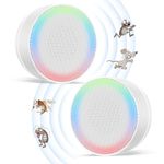 Ultrasonic Pest Repeller, 2 Packs Electronic Mosquito Repellent Plug in Mouse Repellent With Night Light, Insect Repellent Pest Control for Mosquito, Spider, Mice, Ant, Insects, Roaches, White