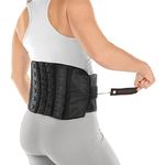 BraceAbility Lower Back & Spine Pain Brace | Adjustable Corset Support for Lumbar Strain, Arthritis (One Size - Fits Men & Women with 28" - 60" Waist)