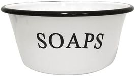 Enamelware Soaps Bowl with Black Trim