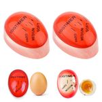 Generic Egg Timers for Boiling Eggs,2PCS Egg Timer,Colour-Changing Time Timer, Egg Cups for Home, Breakfast, Cooking, 10083D02