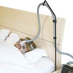 LONYEON CPAP Hose Holder - Foldable Removable and Assemblable, Avoid Tangling and Prevent Blockage, Keeps The Air Hose Up and Away from Your Face and Arms to Make You Sleep Better, Black