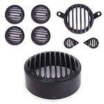 Faauto Plastic Grill Without Cap, Headlight Grill,Tail Light Cover, Parking Light, Indicator Set Complete Grill Set for Royal Enfield Classic 350 Redditch (Set of 8 Pcs)