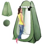 Pop Up Privacy Tent, Changing Room Shower Tent for Camping Privacy Shelters Instant Outdoor Camp Toilet Foldable Sun Shelter Rain Shelter with Carry Bag for Camping Hiking Picnic Fishing Beach,Green