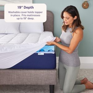 Sleep Innovations 4" King Mattress Topper – Memory Foam