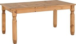 Seconique Corona Extending Dining Table in Distressed Waxed Pine