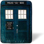 Surreal Entertainment Doctor Who TARDIS Oversized Plush Throw Blanket | Cozy Sherpa Cover For Sofa, Bed | Super Soft Fleece Blanket | Official BBC One Collectible | 45 x 60 Inches, Blue, One Size