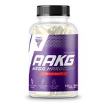 TREC Nutrition AAKG Mega Hardcore - 240 Caps Nitric Oxide Booster for Enhanced Energy, Strength, and Muscle Growth - Powerful Muscle Pump Supplement