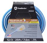 Southwire 1637SW0061 12/3 25-Foot SJEOW Supreme Extension Cord, Blue/White