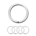 Tectonic 32mm Large KeyRings Heavy Duty for KeyChain Hoops, Car Keys & Home Keys, Key Rings are suitable for Men & Women (4-Pack) - 1 Year, Full warranty