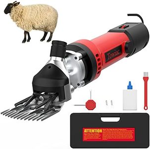 Towiac 550W Professional Electric Sheep Clipper, 6 Speeds Heavy Duty Dog Shears for Thick Fur