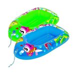 ADEPTNA Pack of 1 Inflatable Sea Life Kids Boat Pool Float Water Boat Beach Lounger